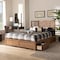 Baxton Studio Piera Modern Ash Walnut Brown Finished Wood Full Size 3-Drawer Storage Bed 175-9422-9620-Zoro - alternate 2